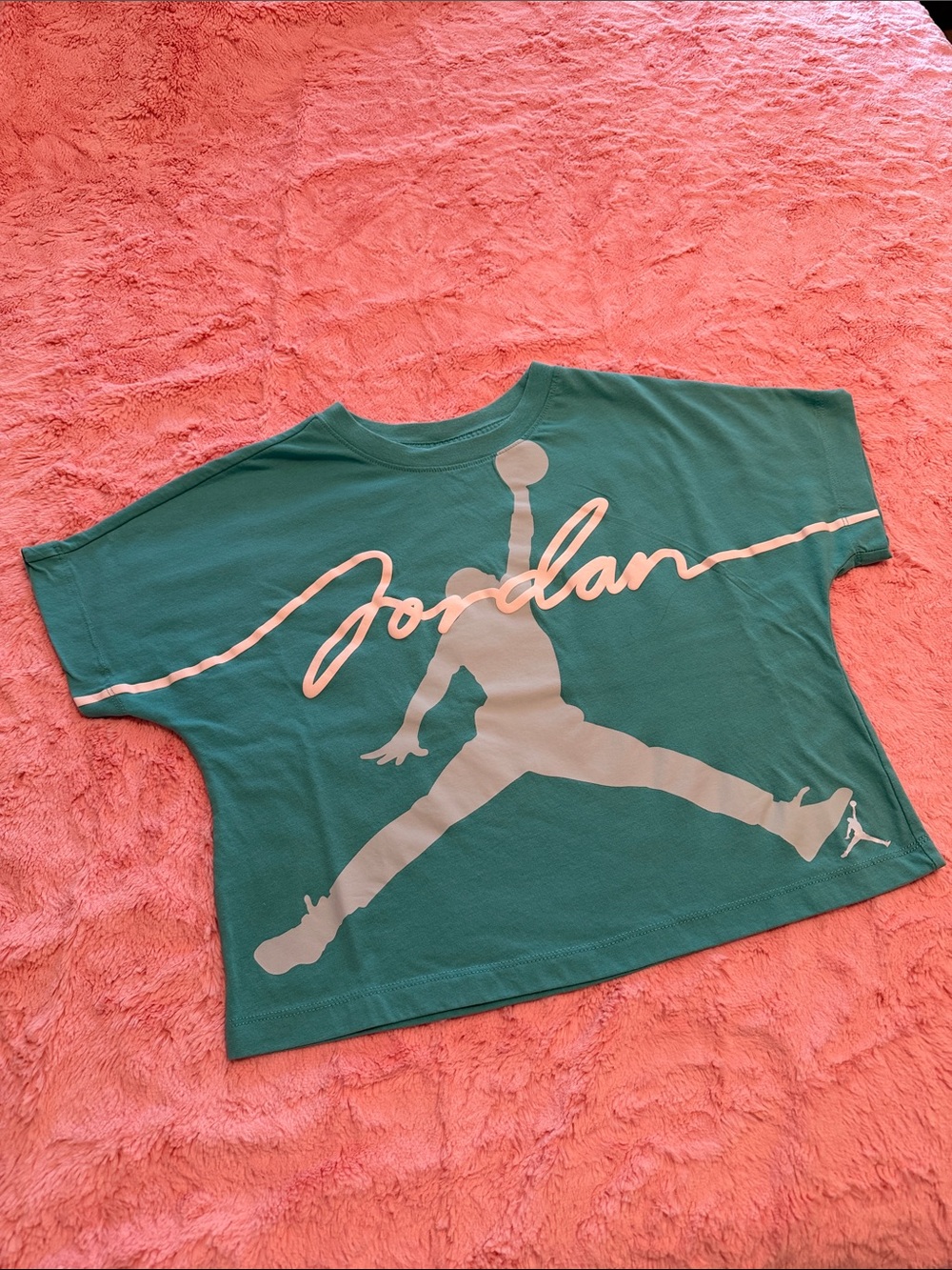 Air Jordan Teal Short Sleeve Graphic Tee